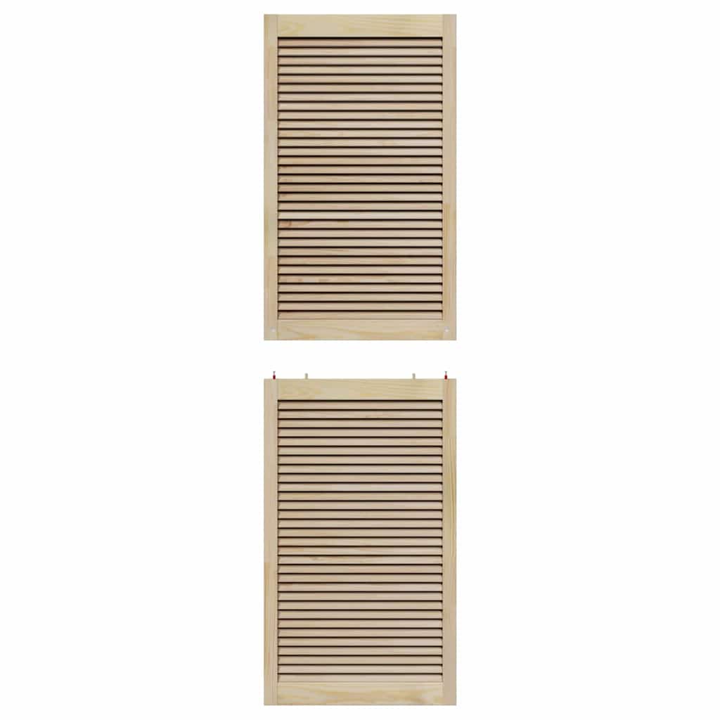 vidaXL Πόρτα Ντουλάπας Φυσικό 140.5 x 2.1 x 49.5 cm Μασίφ ξύλο πεύκου