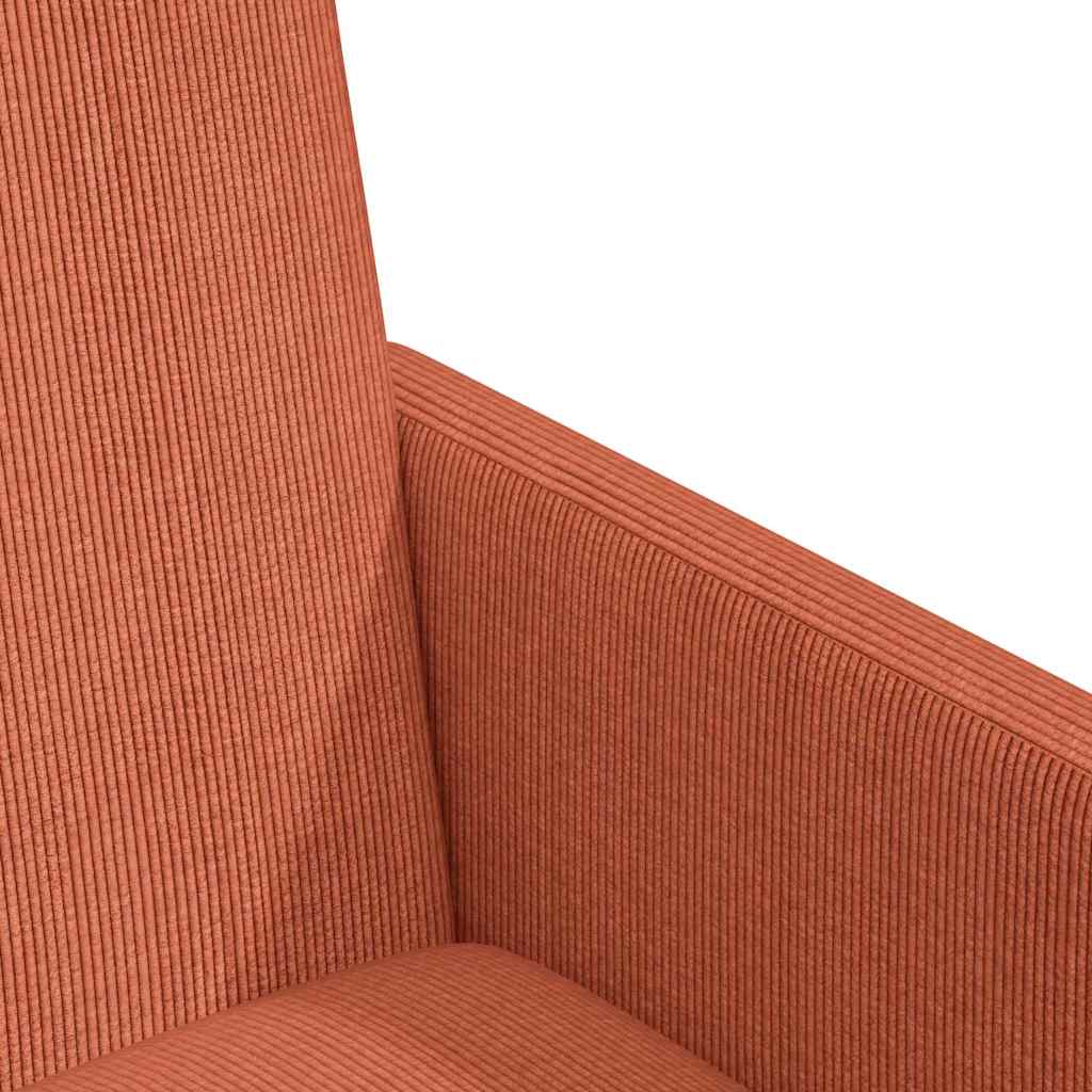 vidaXL Καρέκλες Φαγητού με Ρόδες με τροχούς 2 pcs Κόκκινο πορτοκαλί