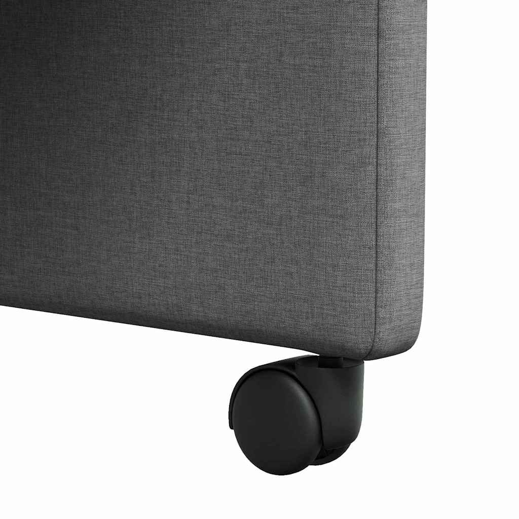 vidaXL Καρέκλες Φαγητού με Ρόδες 2 pcs Σκούρο γκρι 57 x 66 x 94 εκ