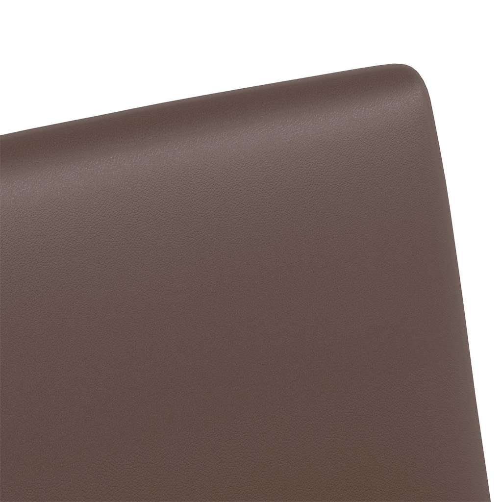 vidaXL Καρέκλες Φαγητού με Ρόδες με τροχούς 2 pcs Καφέ 57 x 66 x 94 εκ