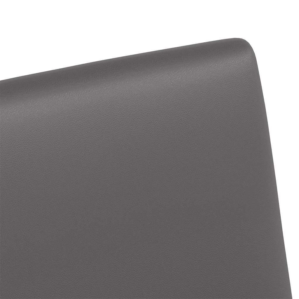 vidaXL Καρέκλες Φαγητού με Ρόδες με τροχούς 2 pcs Γκρι 57 x 66 x 94 εκ