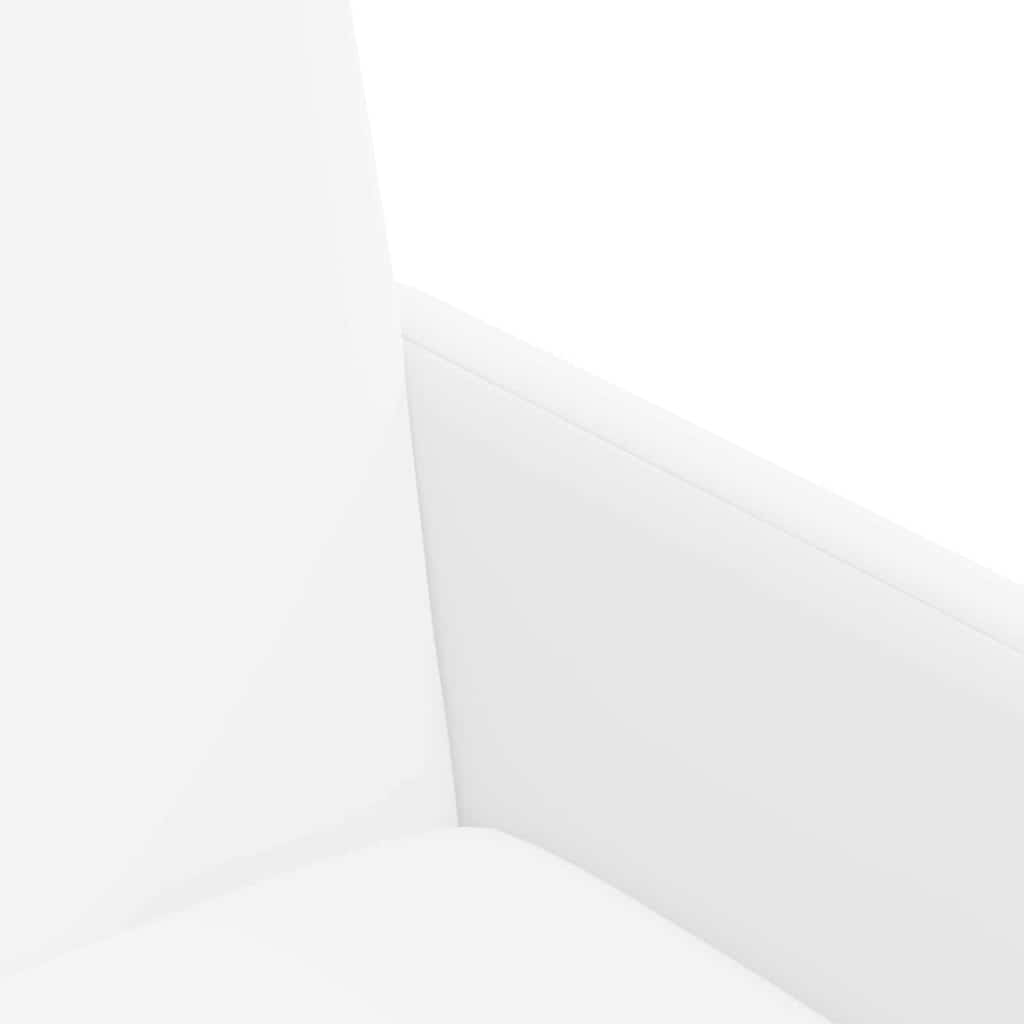 vidaXL Καρέκλες Φαγητού με Ρόδες 2 pcs Λευκό 57 x 66 x 94 εκ