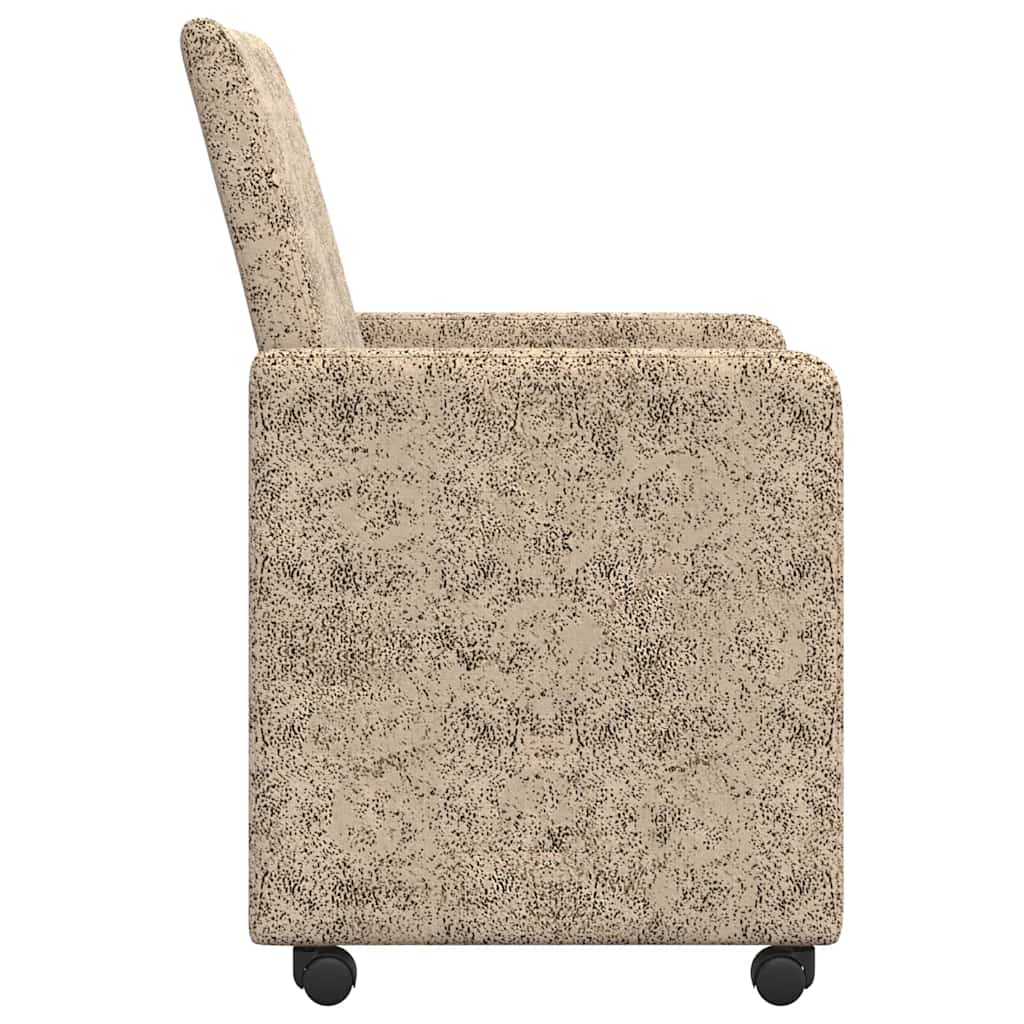 vidaXL Καρέκλες Φαγητού με Ρόδες 2 pcs Ανοιχτό γκρι 57 x 66 x 94 εκ