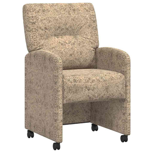 vidaXL Καρέκλες Φαγητού με Ρόδες 2 pcs Ανοιχτό γκρι 57 x 67 x 95 εκ