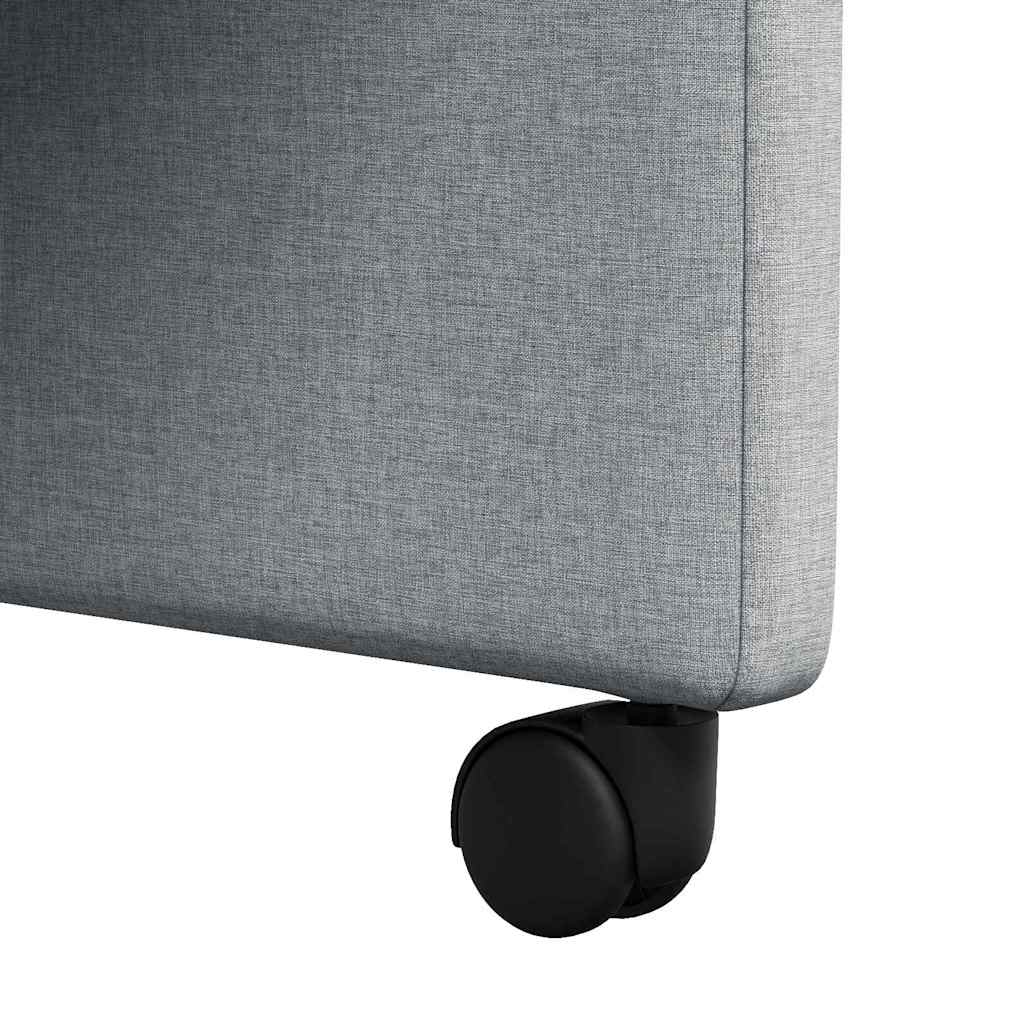 vidaXL Καρέκλες Φαγητού με Ρόδες 2 pcs Ανοιχτό γκρι 57 x 67 x 95 εκ