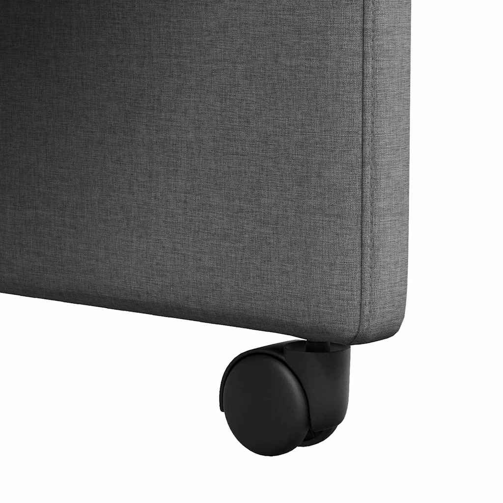 vidaXL Καρέκλες Φαγητού με Ρόδες 2 pcs Σκούρο γκρι 57 x 67 x 95 εκ