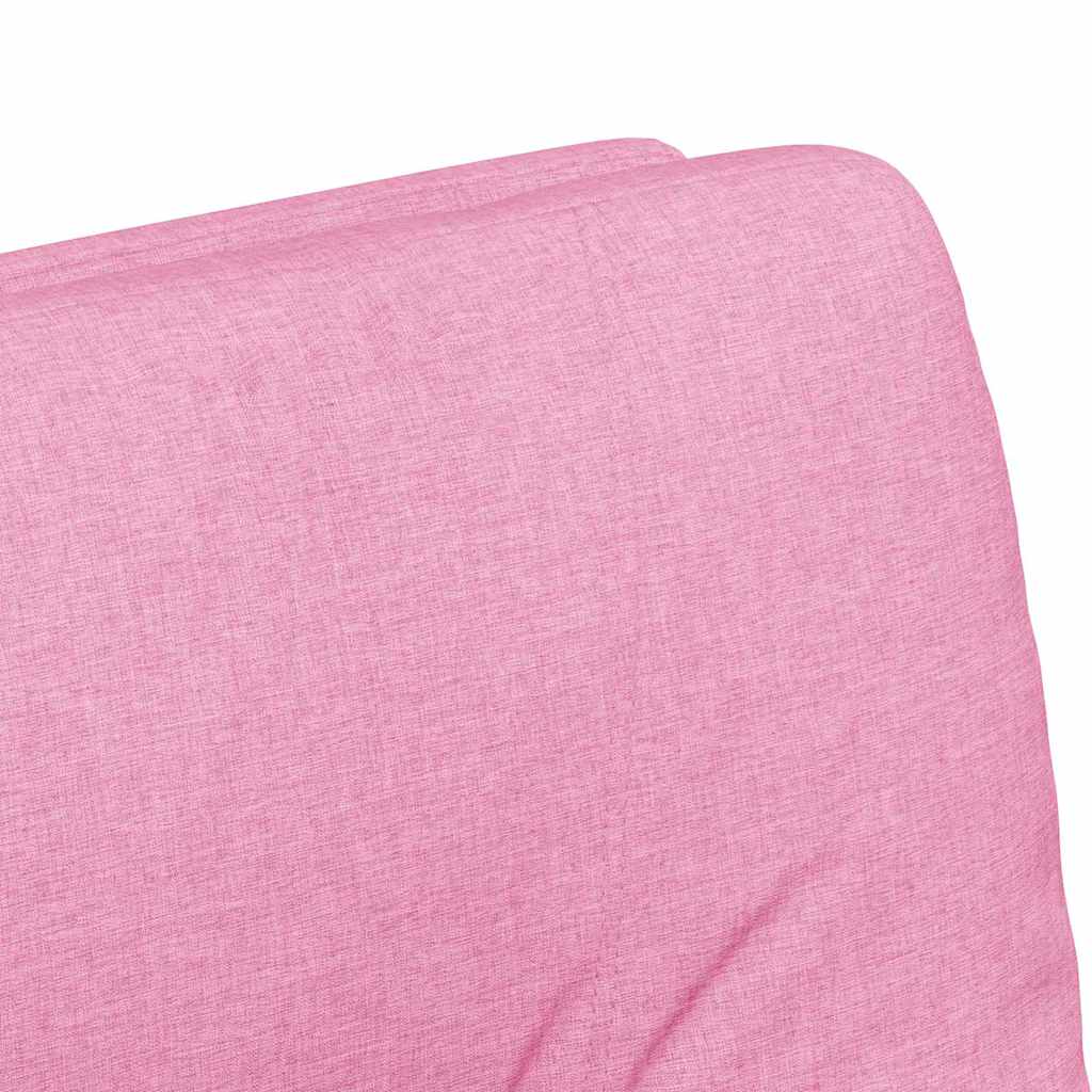 vidaXL Καρέκλες Φαγητού με Ρόδες 2 pcs Ροζ 57 x 67 x 95 εκ ύφασμα