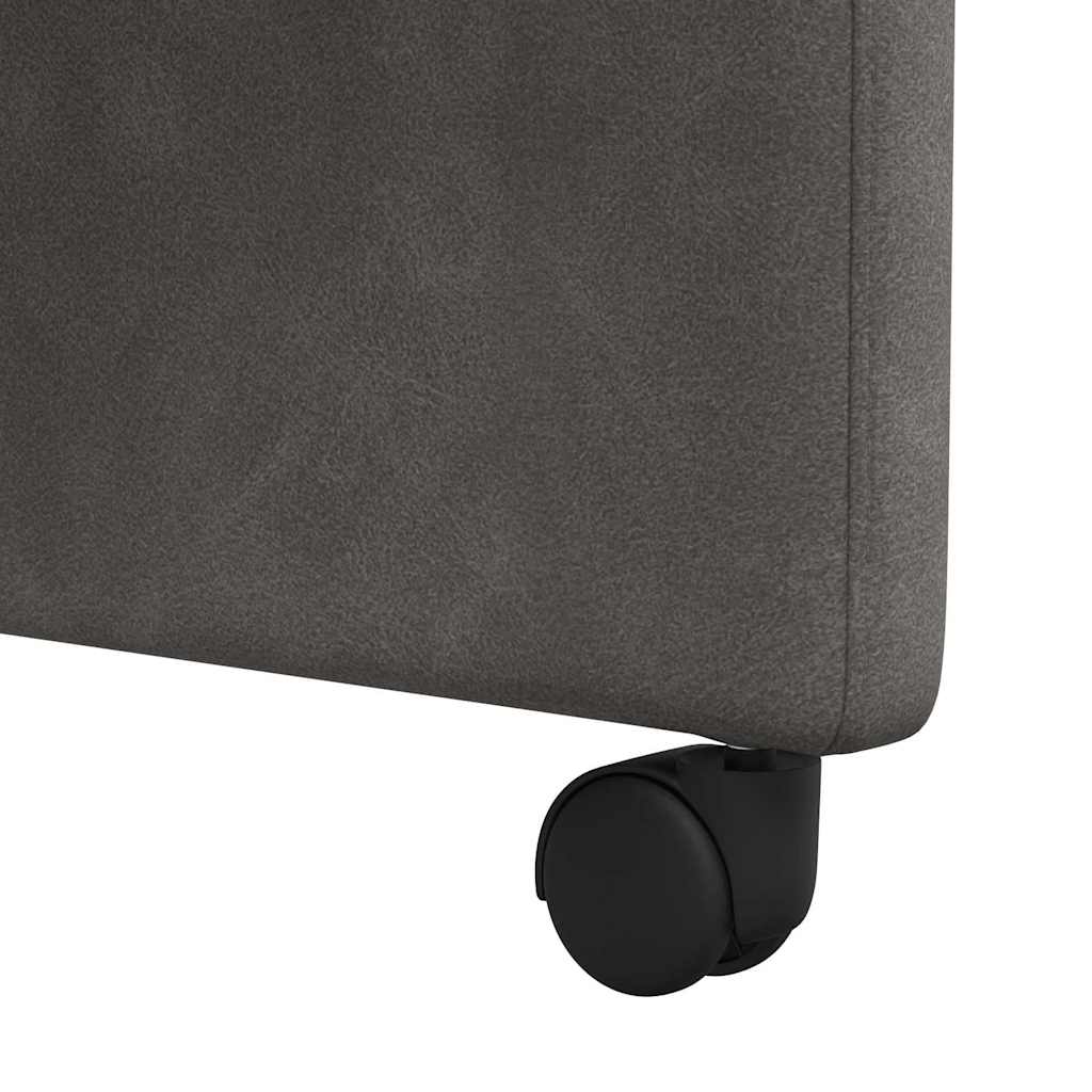 vidaXL Καρέκλες Φαγητού με Ρόδες 2 pcs Μαύρο 58 x 67 x 97 εκ