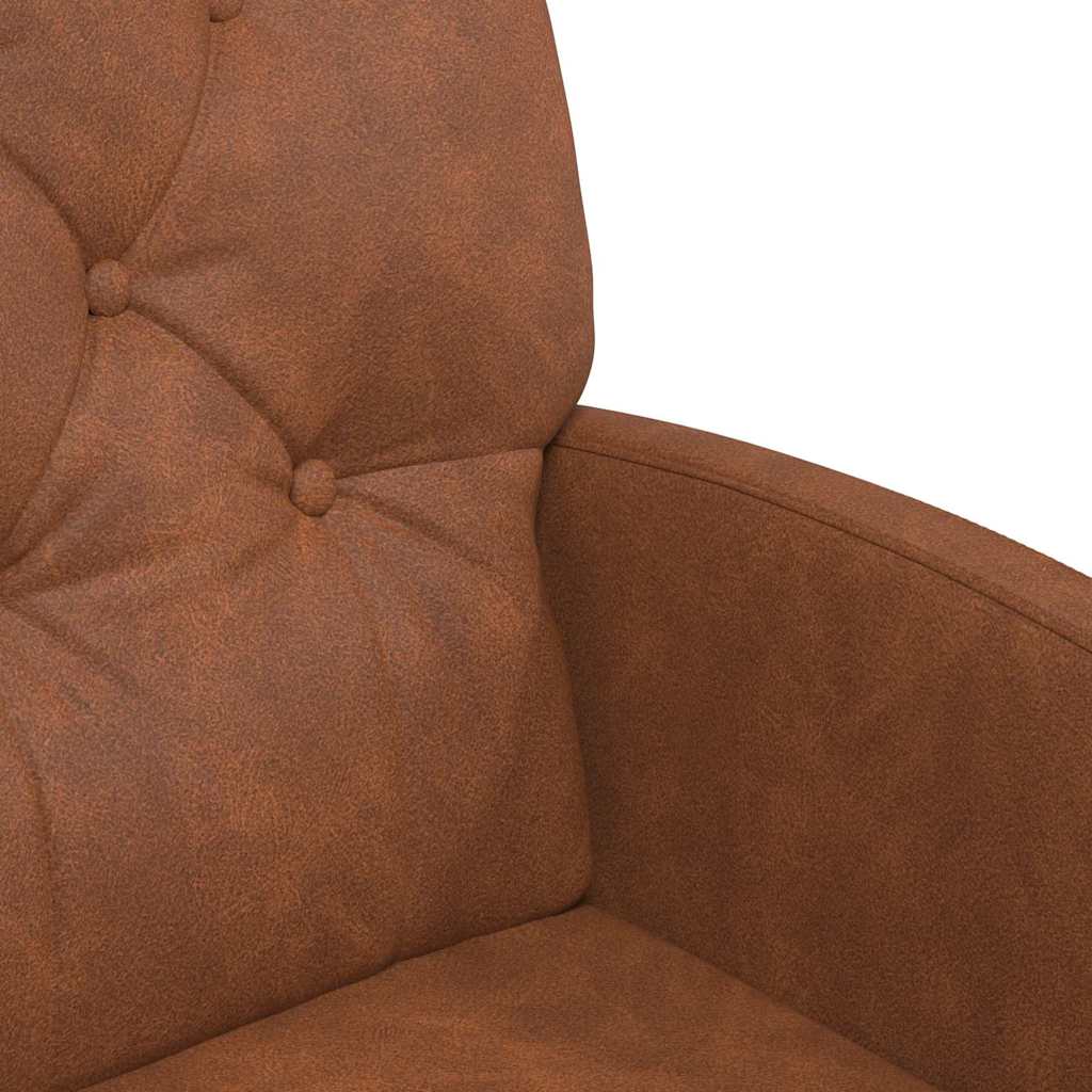 vidaXL Καρέκλες Φαγητού με Ρόδες με τροχούς 2 pcs Καφέ 58 x 67 x 97 εκ