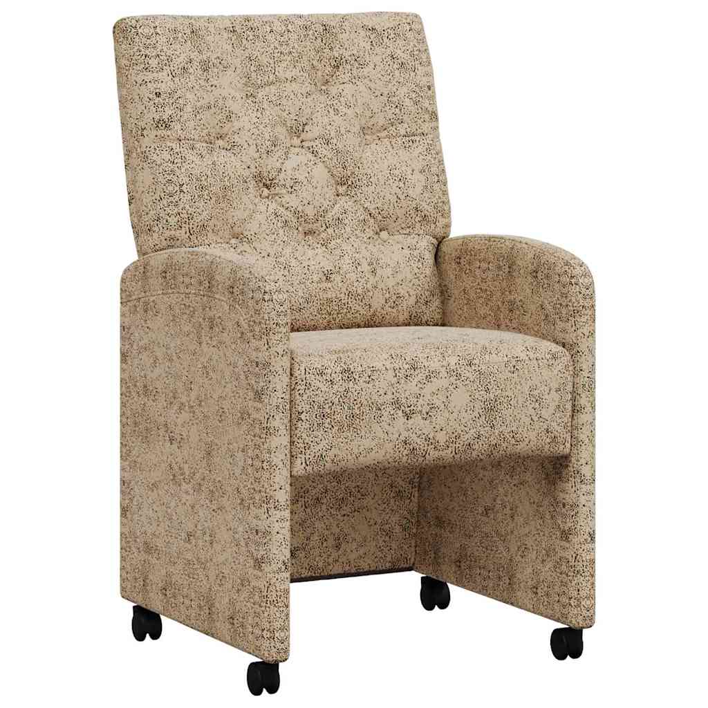 vidaXL Καρέκλες Φαγητού με Ρόδες 2 pcs Ανοιχτό γκρι 58 x 67 x 97 εκ