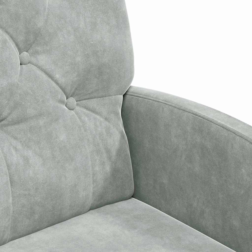 vidaXL Καρέκλες Φαγητού με Ρόδες 2 pcs Ανοιχτό γκρι 58 x 67 x 97 εκ