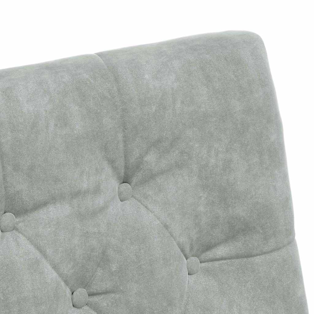 vidaXL Καρέκλες Φαγητού με Ρόδες 2 pcs Ανοιχτό γκρι 58 x 67 x 97 εκ