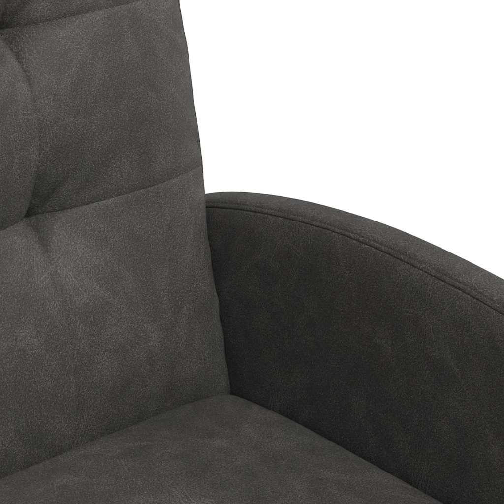 vidaXL Καρέκλες Φαγητού με Ρόδες 2 pcs Μαύρο 57 x 67 x 98 εκ