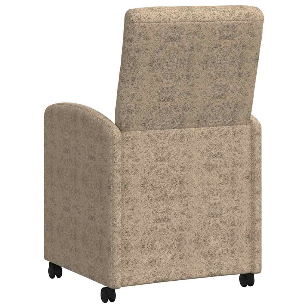 vidaXL Καρέκλες Φαγητού με Ρόδες 2 pcs Ανοιχτό γκρι 57 x 67 x 98 εκ