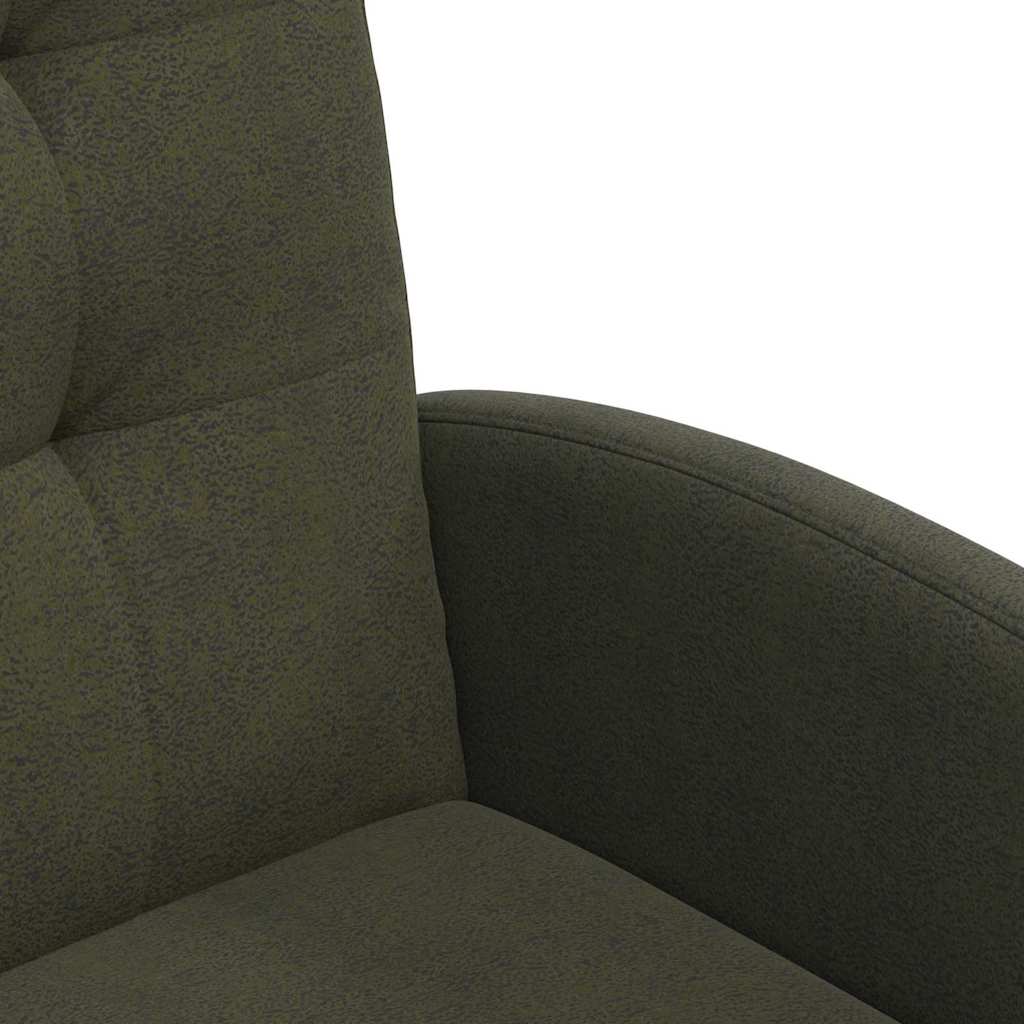 vidaXL Καρέκλες Φαγητού με Ρόδες με τροχούς 2 pcs Στρατιωτικό πράσινο