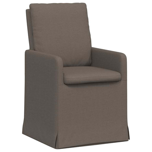 vidaXL Καρέκλες φαγητού 2 pcs Ανοιχτό γκρι 57 x 67 x 98 εκ Λινό