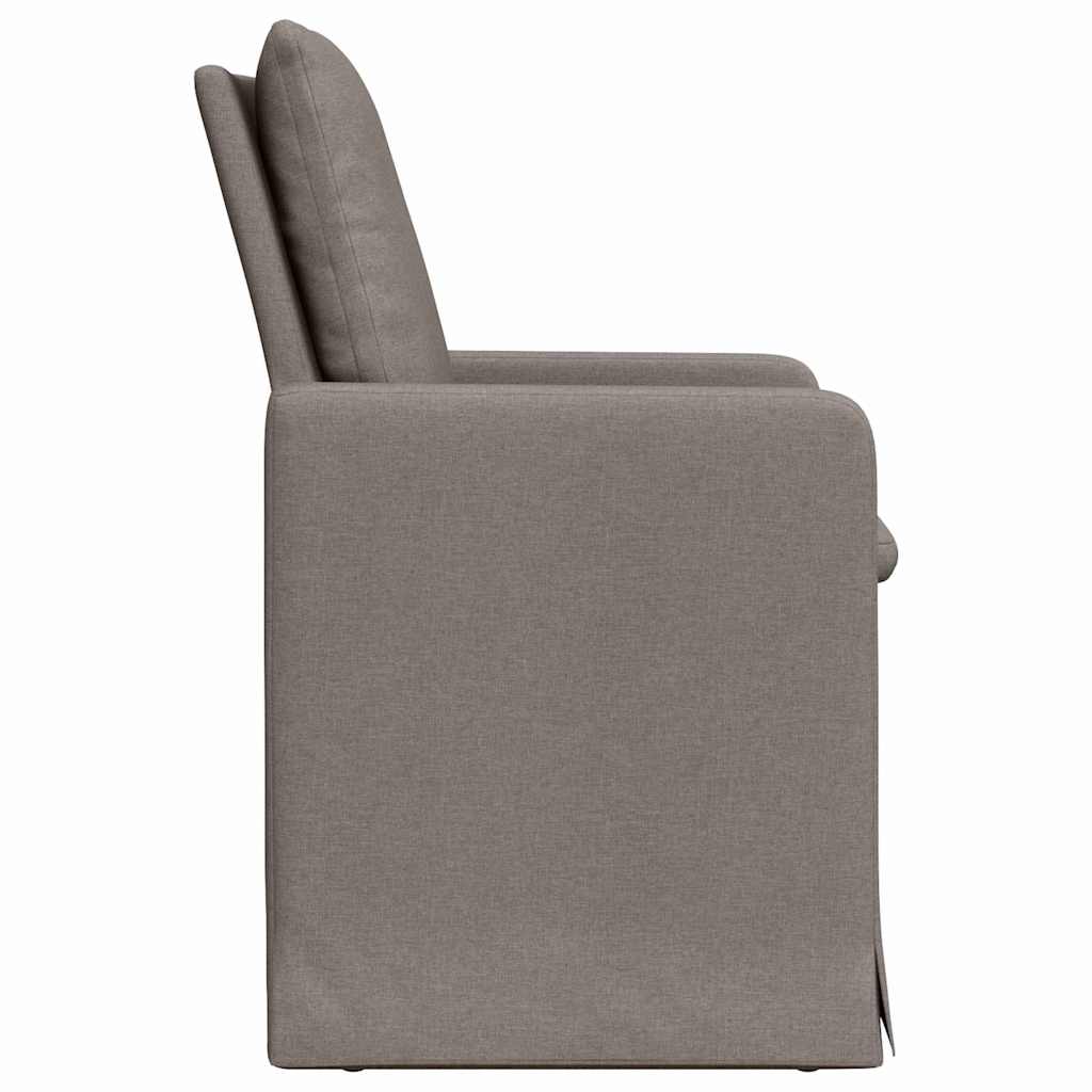 vidaXL Καρέκλες φαγητού 2 pcs Taupe 57 x 67 x 98 εκ ύφασμα