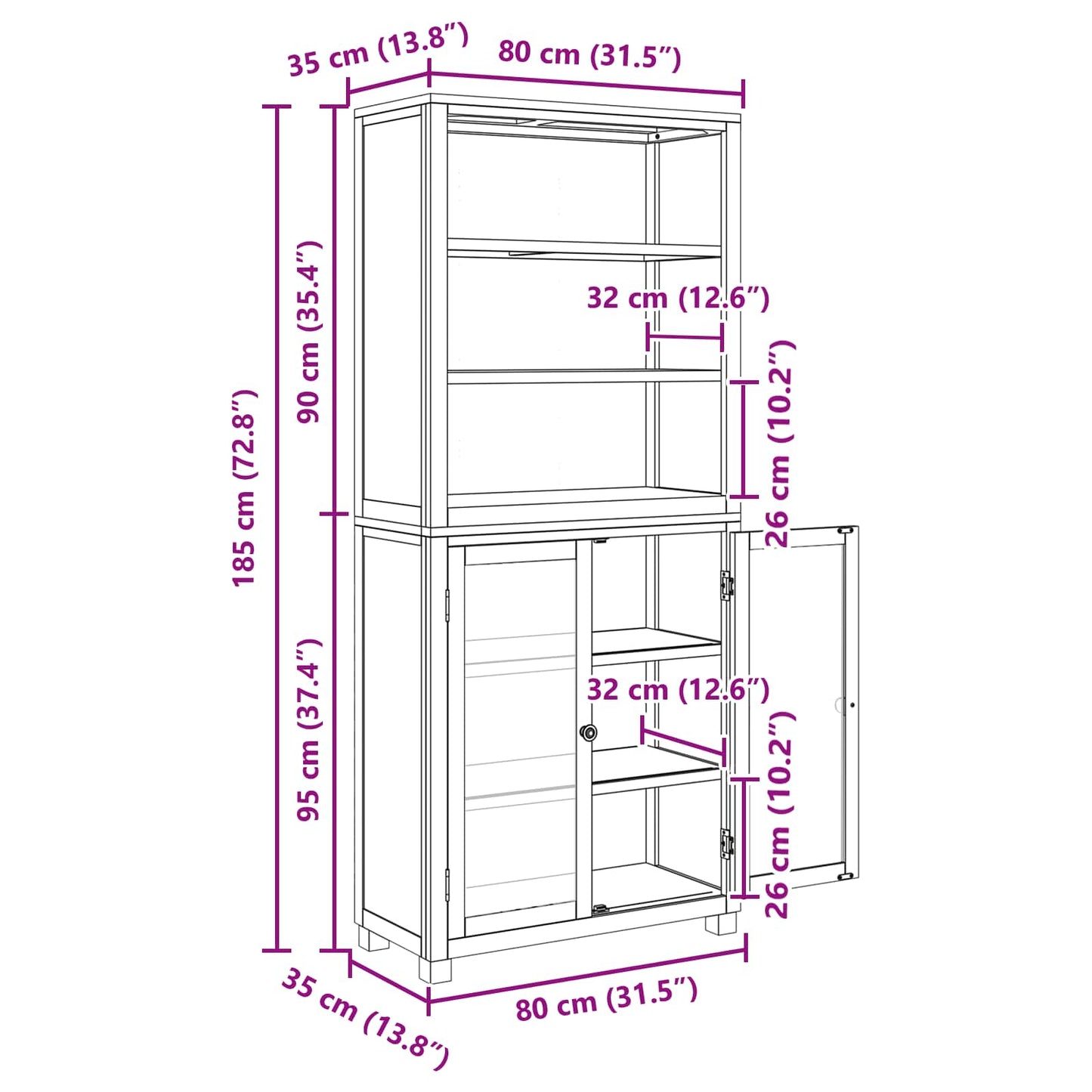 vidaXL Σετ Αποθηκευτικών Επίπλων με αποθήκευση Καφέ Επεξεργασμένο ξύλο