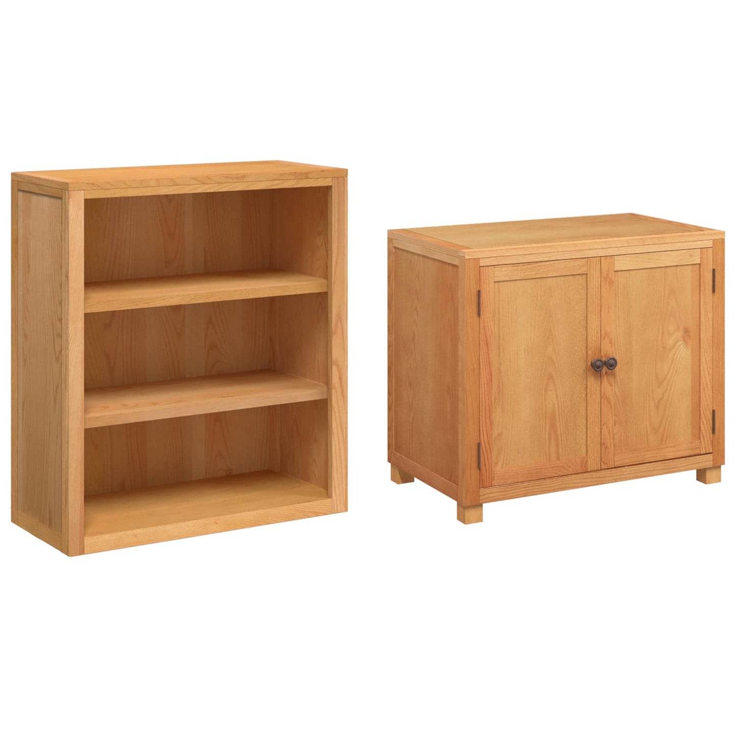 vidaXL Σετ Αποθηκευτικών Επίπλων με αποθήκευση Καφέ Επεξεργασμένο ξύλο