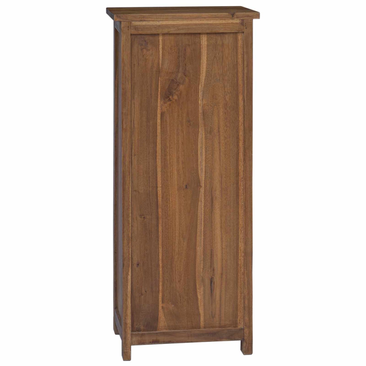 vidaXL Κουτί με συρτάρια Φυσικό 45 x 35 x 110 εκ Στερεό Ξύλο Τίκ