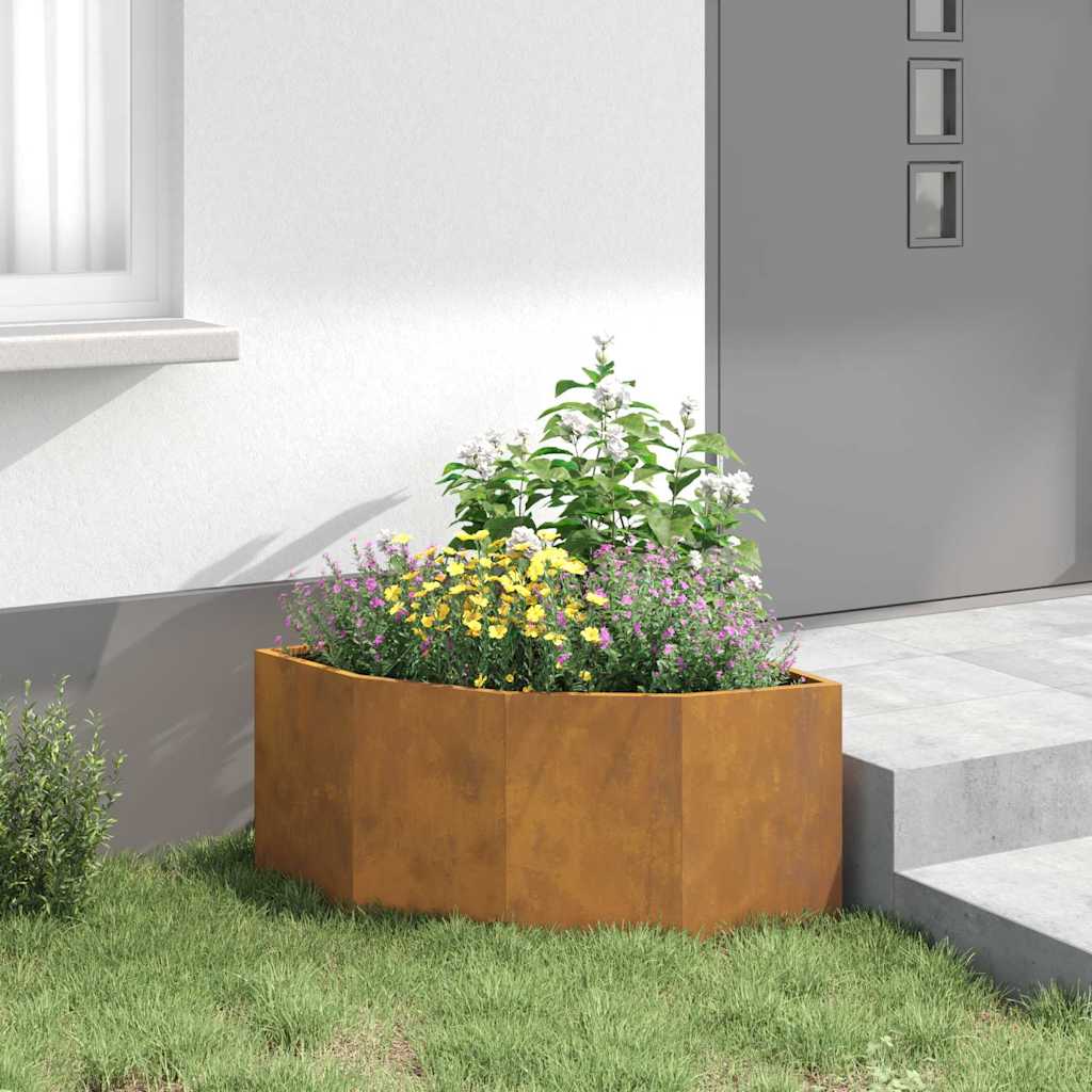 vidaXL Γωνιακό Ροδόδεντρο Σκ rusty 60 x 60 x 35 cm