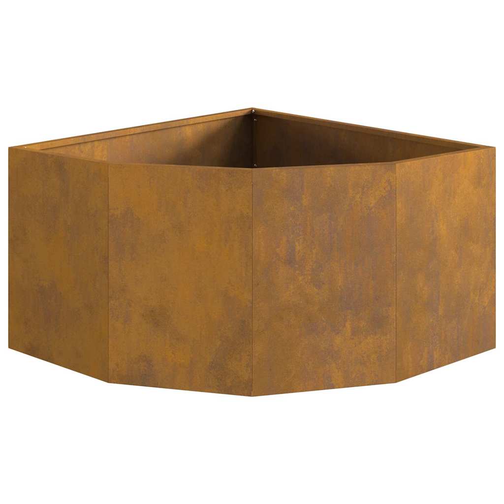 vidaXL Γωνιακό Ροδόδεντρο Σκ rusty 60 x 60 x 35 cm