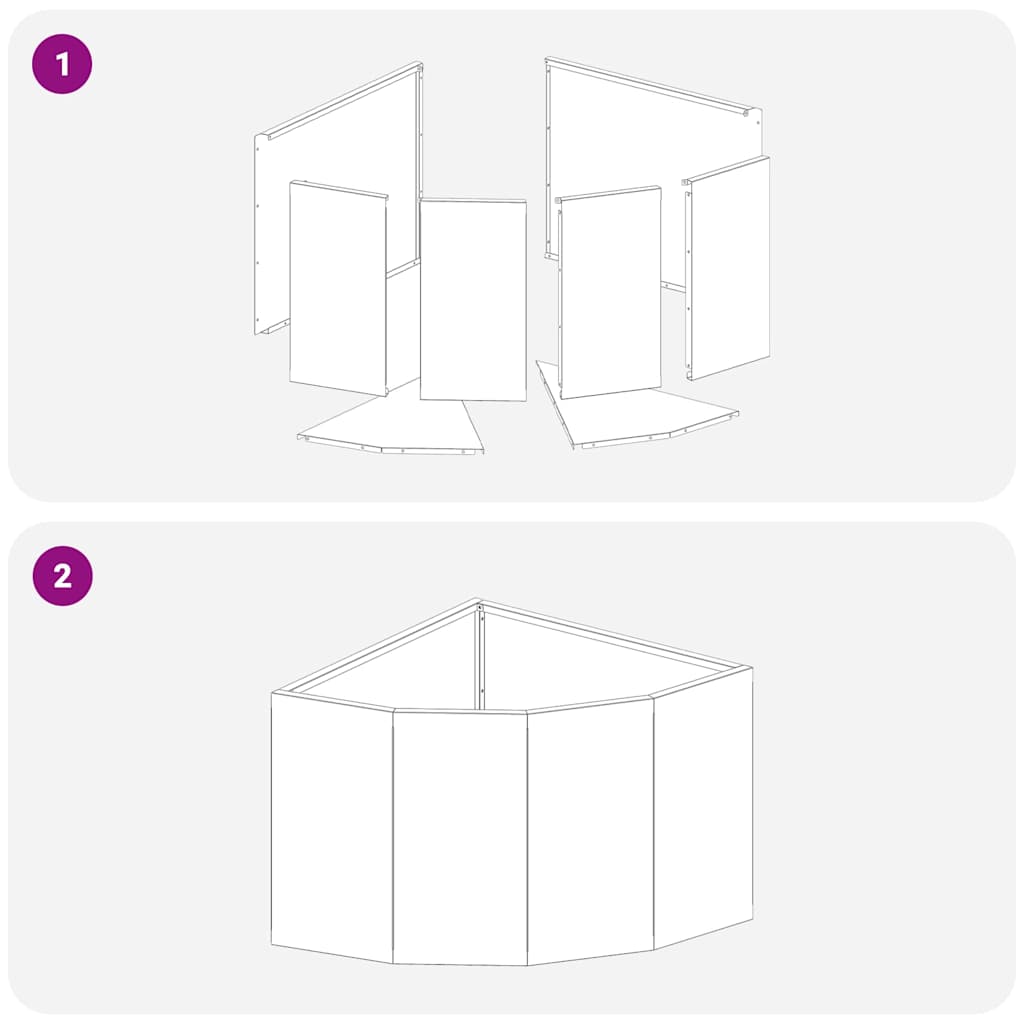 vidaXL Γωνιακό Ροδόδεντρο Λευκό 45 x 45 x 35 cm Ατσάλι
