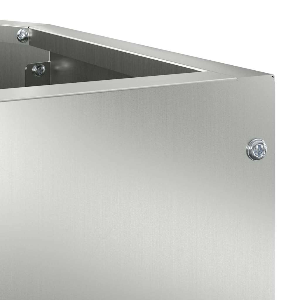 vidaXL Γωνιακό Ροδόδεντρο Ασημί 45 x 45 x 35 cm Γαλβανισμένος χάλυβας