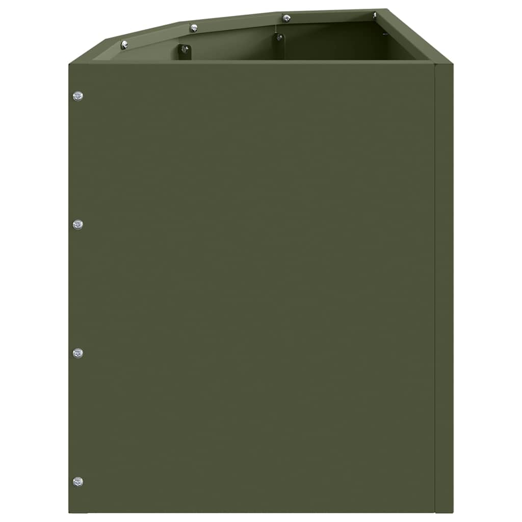 vidaXL Γωνιακό Ροδόδεντρο Λαδί 30 x 30 x 35 εκ Ατσάλι