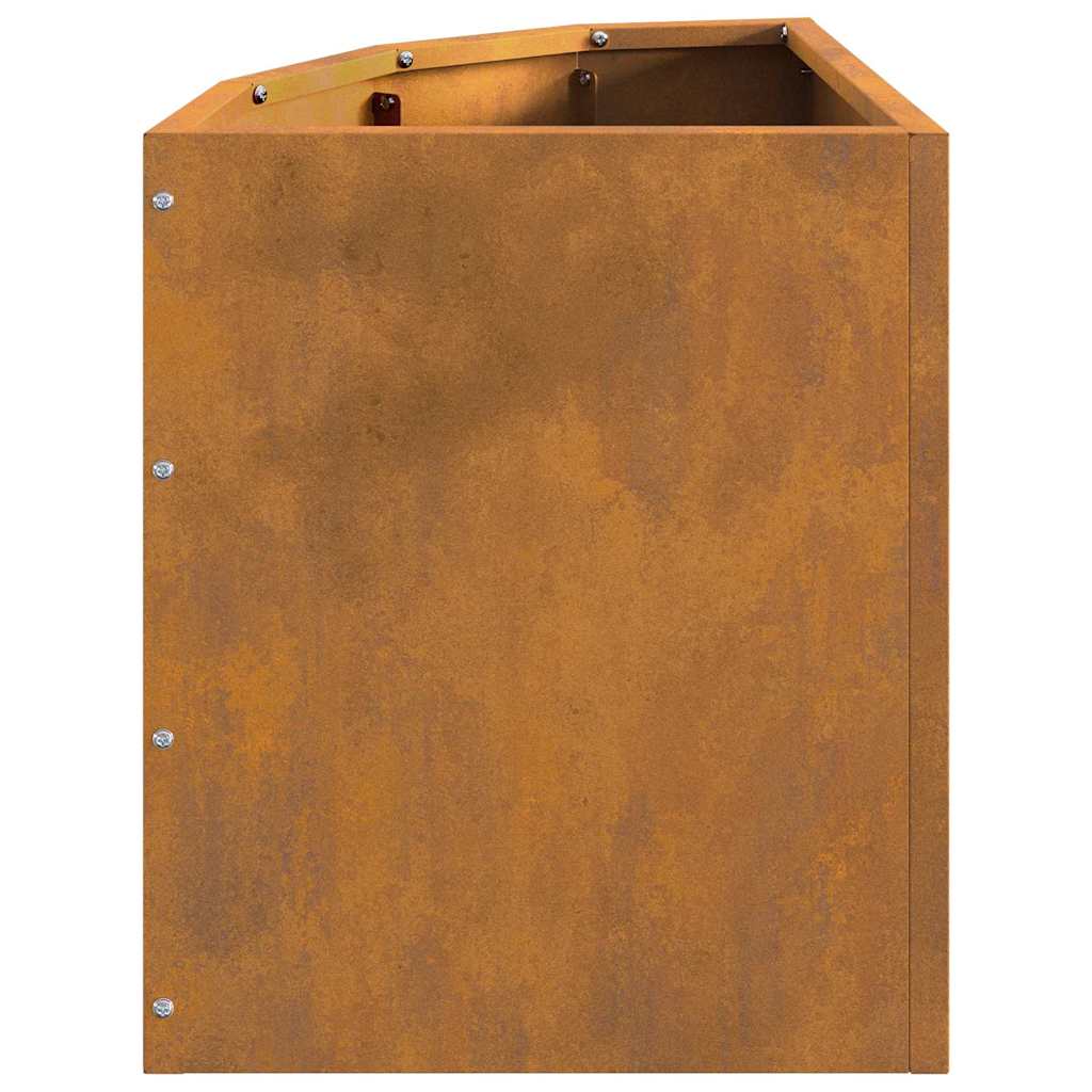 vidaXL Γωνιακό Ροδόδεντρο Σκ rusty 30 x 30 x 35 εκ