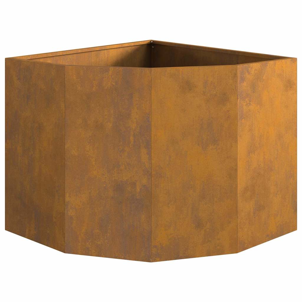 vidaXL Γωνιακό Ροδόδεντρο Σκ rusty 60 x 60 x 50 εκ