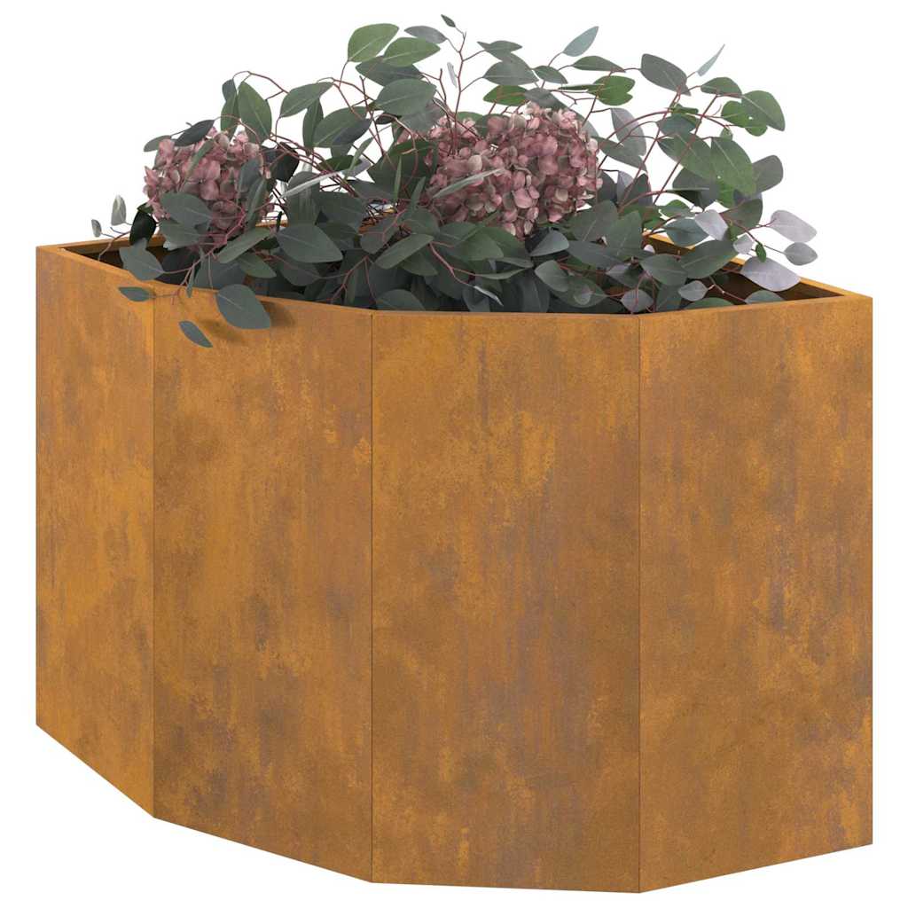 vidaXL Γωνιακό Ροδόδεντρο Σκ rusty 60 x 60 x 50 εκ