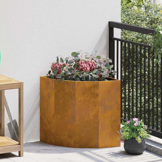 vidaXL Γωνιακό Ροδόδεντρο Σκ rusty 45 x 45 x 50 εκ