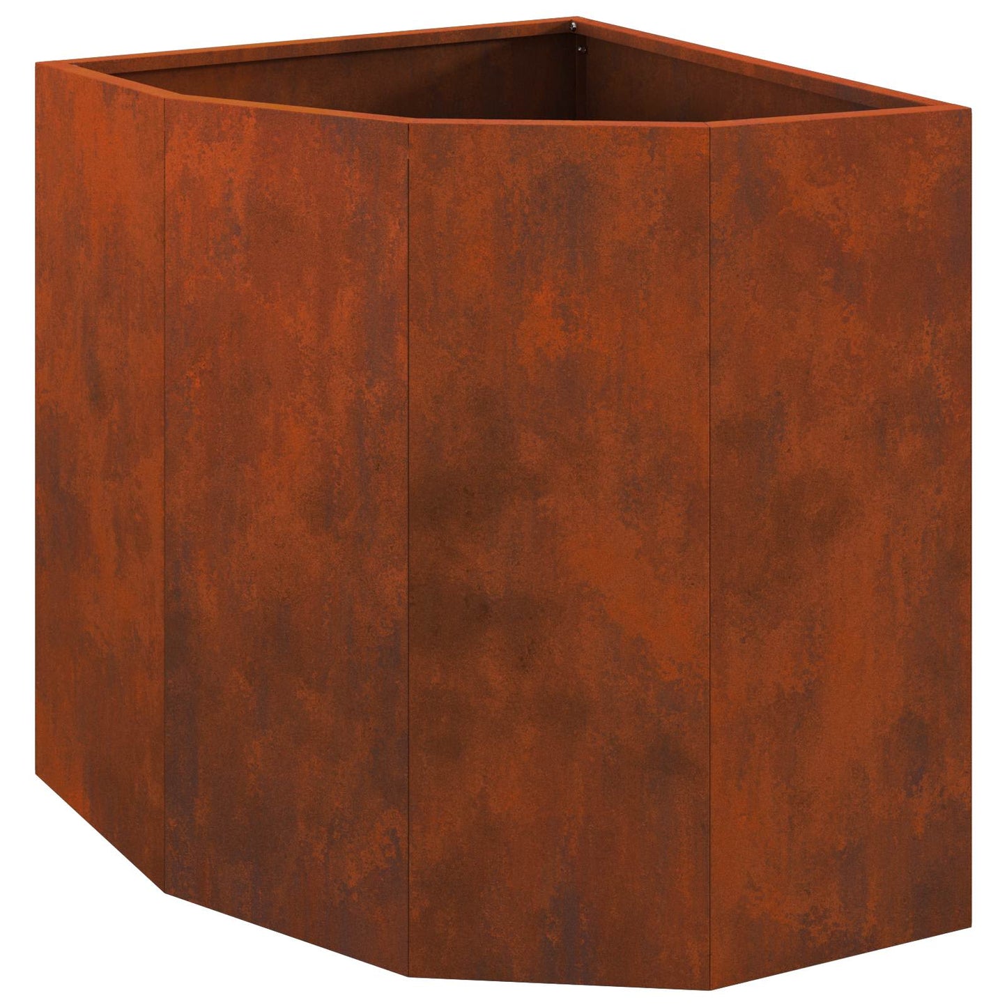 vidaXL Γωνιακό Ροδόδεντρο Σκ rusty 45 x 45 x 50 εκ