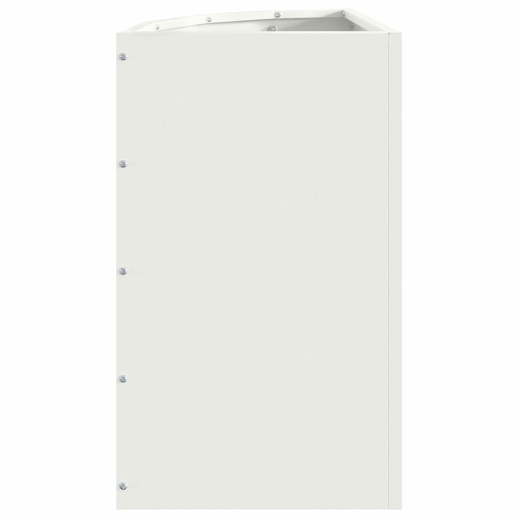 vidaXL Γωνιακό Ροδόδεντρο Λευκό 30 x 30 x 50 cm Ατσάλι