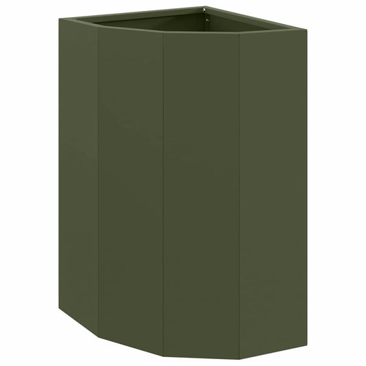 vidaXL Γωνιακό Ροδόδεντρο Λαδί 30 x 30 x 50 cm Ατσάλι