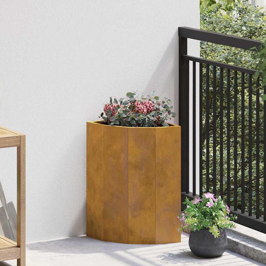 vidaXL Γωνιακό Ροδόδεντρο Σκ rusty 30 x 30 x 50 cm