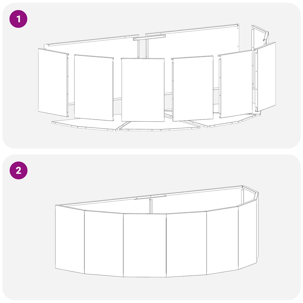 vidaXL Γλάστρα Ασημί 120 x 60 x 35 cm Επικαλυμμένος Χάλυβας