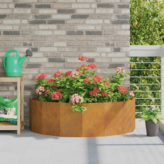 vidaXL Γλάστρα Σκ rusty 120 x 60 x 35 cm Ατσάλι Σκληρυθέν στον Αέρα