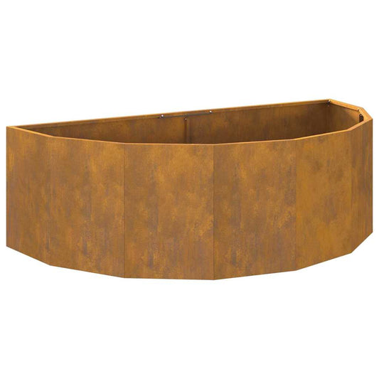 vidaXL Γλάστρα Σκ rusty 120 x 60 x 35 cm Ατσάλι Σκληρυθέν στον Αέρα