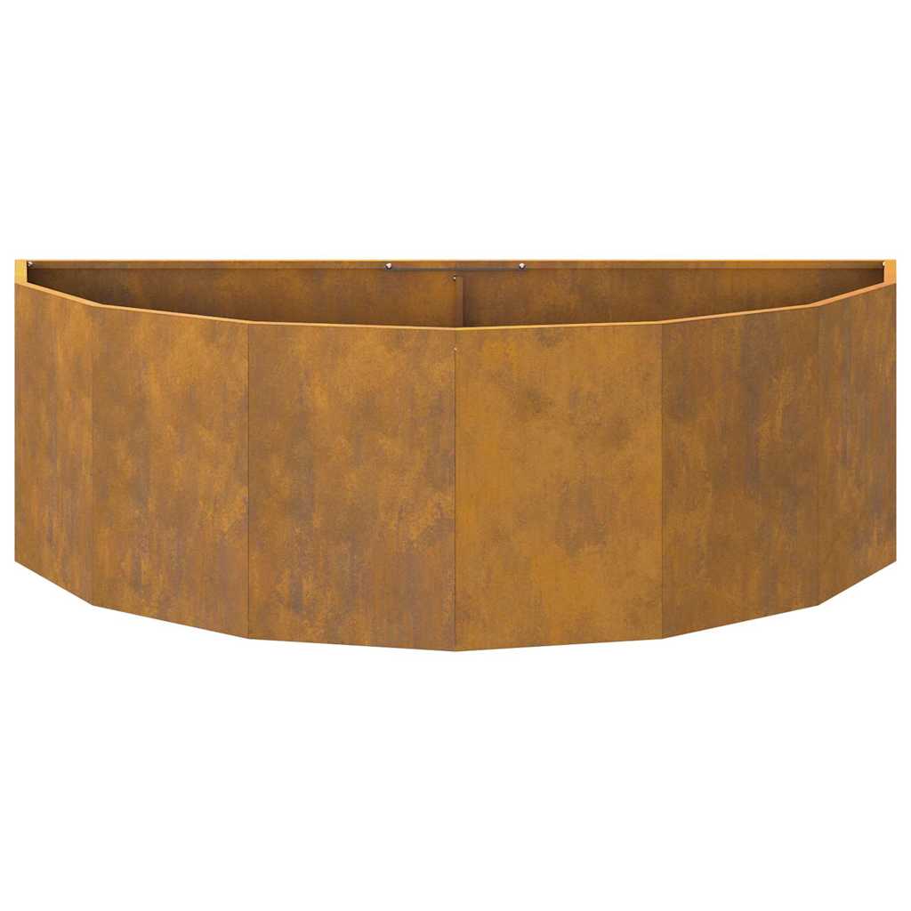 vidaXL Γλάστρα Σκ rusty 120 x 60 x 35 cm Ατσάλι Σκληρυθέν στον Αέρα