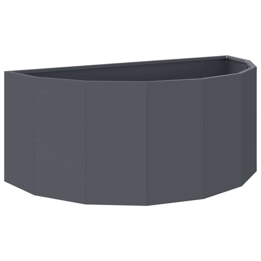 vidaXL Γλάστρα Ανθρακί 90 x 45 x 35 cm Ατσάλι