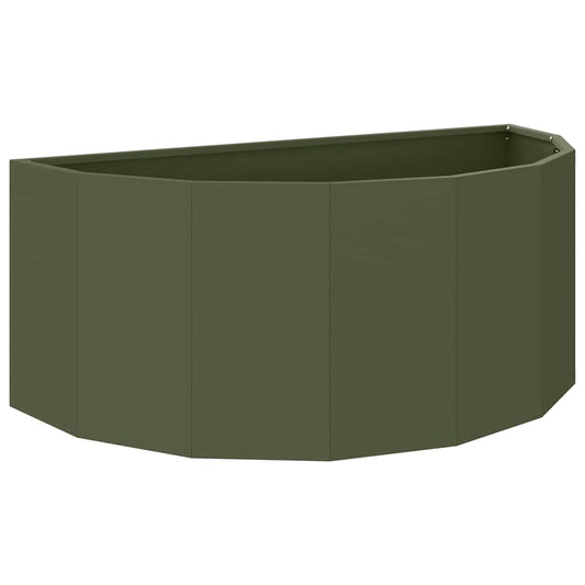 vidaXL Γλάστρα Ελιά Πράσινη 90 x 45 x 35 cm Ατσάλι