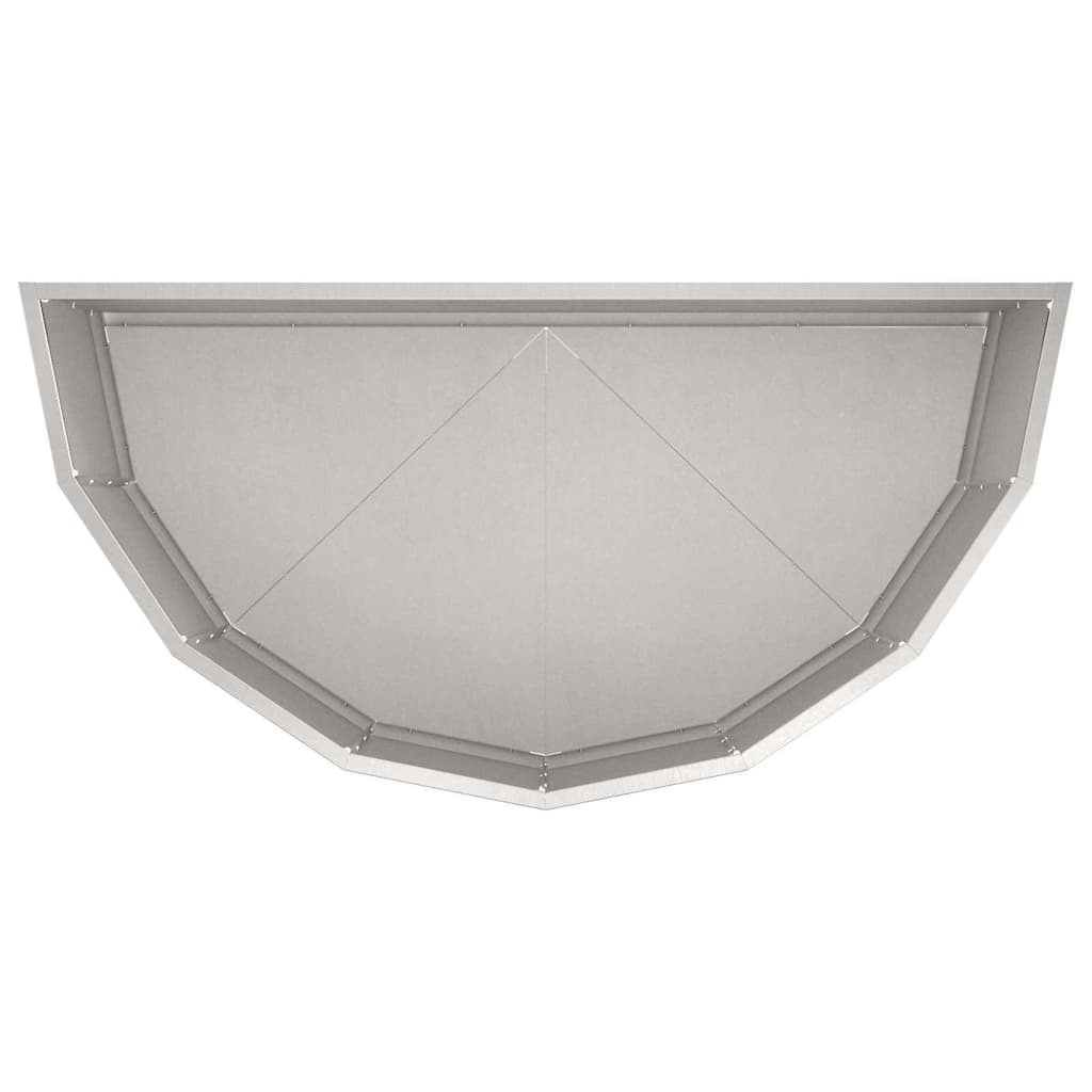 vidaXL Γλάστρα Ασημί 90 x 45 x 35 cm Ανοξείδωτο ατσάλι