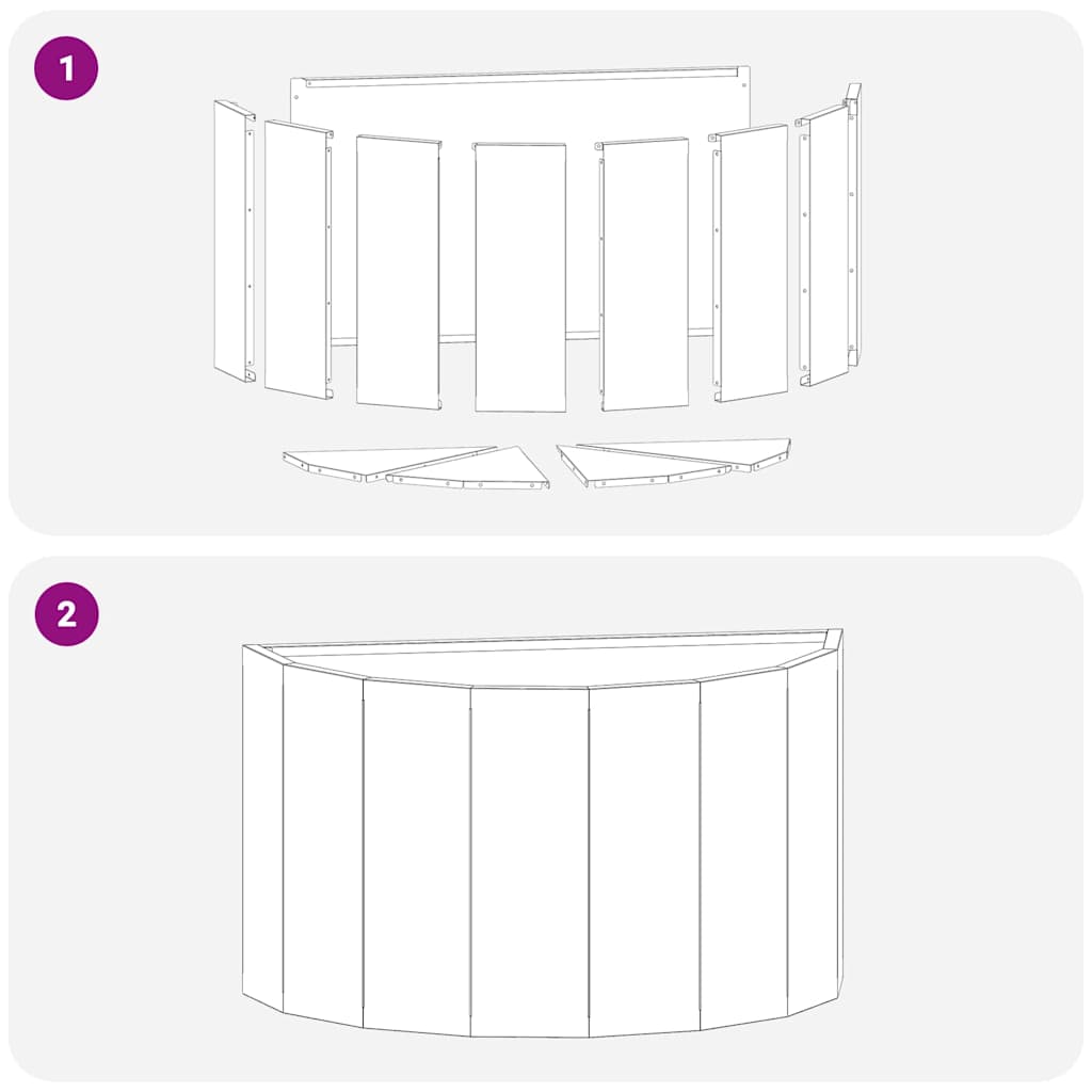 vidaXL Γλάστρα Λευκό 60 x 30 x 35 εκ Ατσάλι
