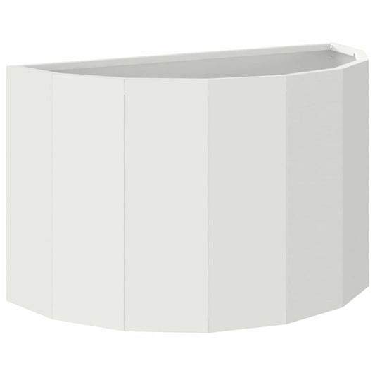 vidaXL Γλάστρα Λευκό 60 x 30 x 35 εκ Ατσάλι