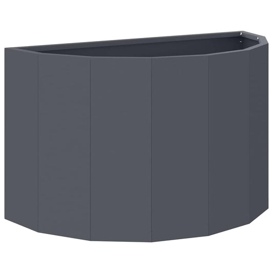 vidaXL Γλάστρα Ανθρακί 60 x 30 x 35 εκ Ατσάλι