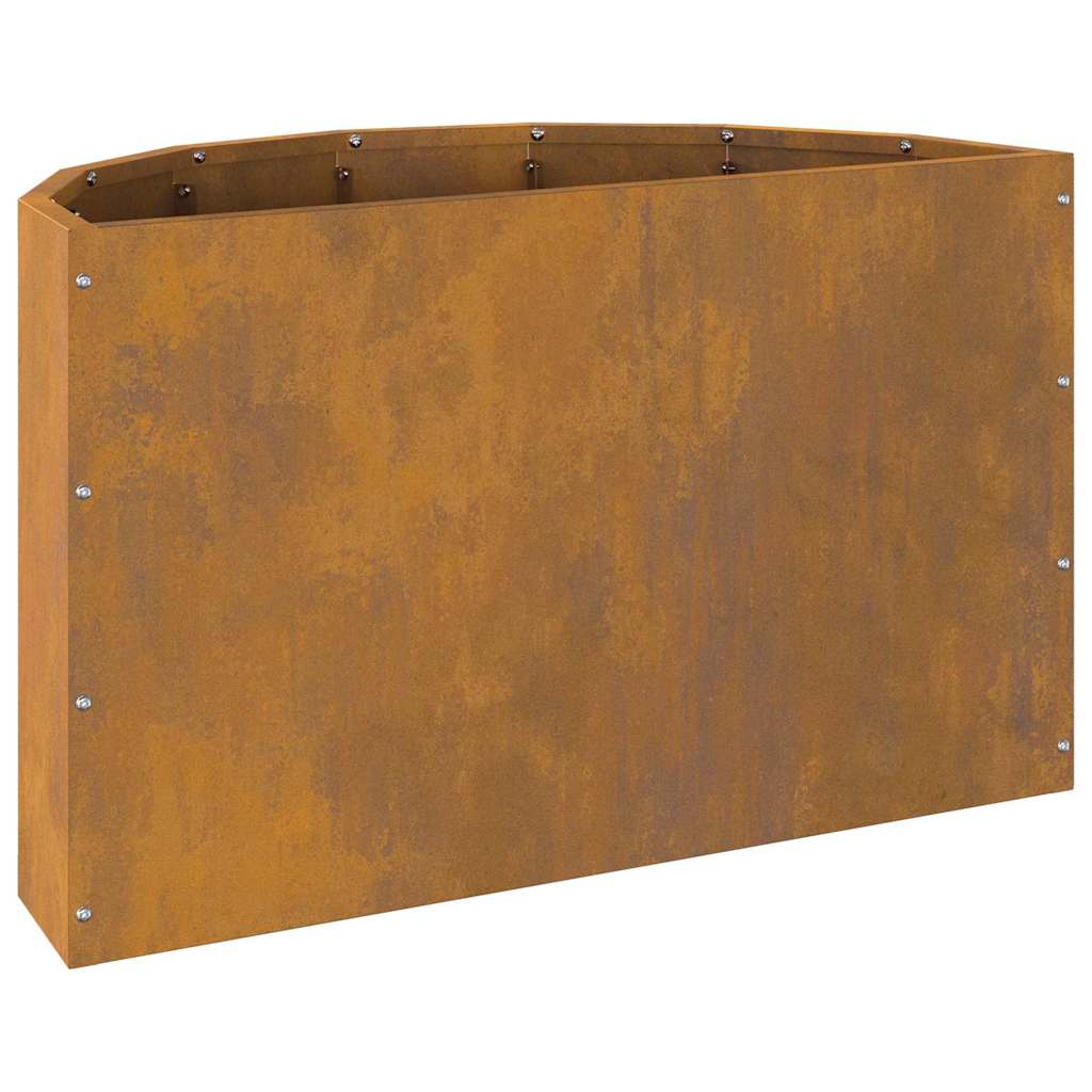 vidaXL Γλάστρα Σκ rusty 60 x 30 x 35 εκ Ατσάλι Σκληρυθέν στον Αέρα