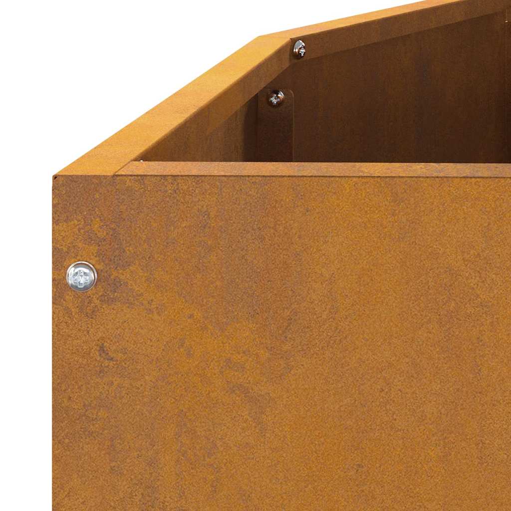 vidaXL Γλάστρα Σκ rusty 120 x 60 x 50 εκ. Ατσάλι Σκληρυθέν στον Αέρα