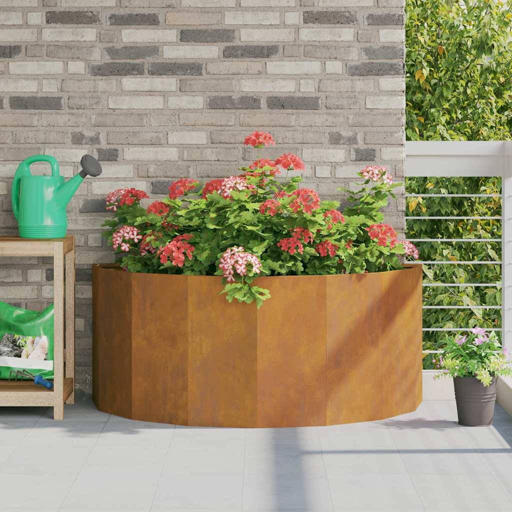 vidaXL Γλάστρα Σκ rusty 120 x 60 x 50 εκ. Ατσάλι Σκληρυθέν στον Αέρα